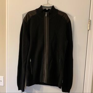 Calvin Klein Black Full Zip Sweater
